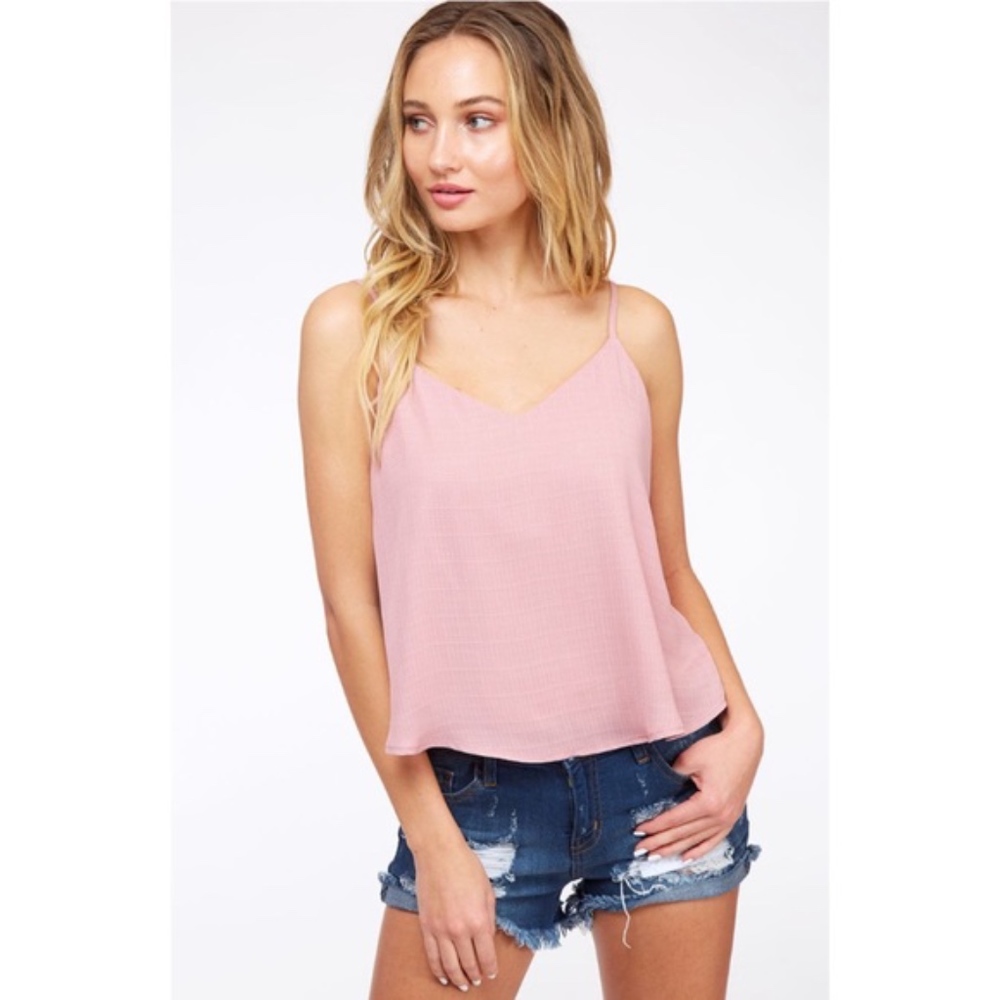 The Ashley Mauve Loose Fitting Tank Top